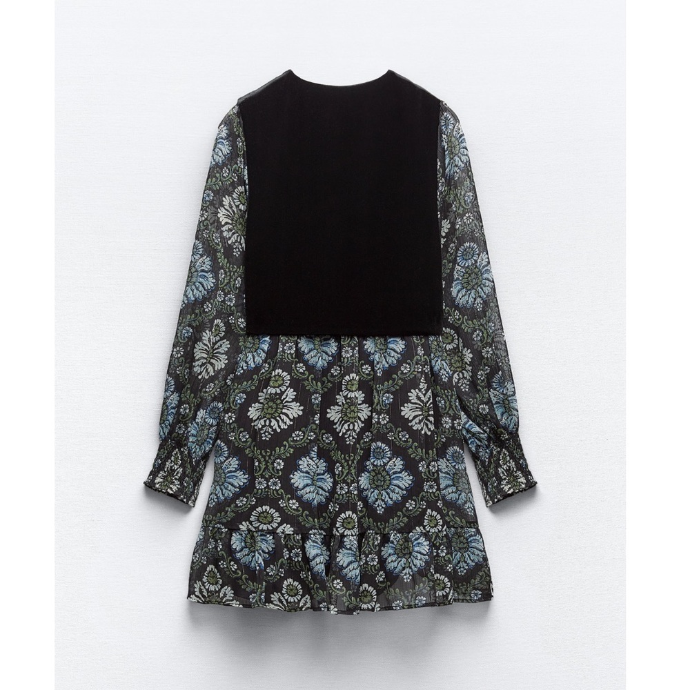Zara PRINTED DRESS WITH VEST - Picture 3 of 8